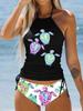 2023 Costum de plajă din două piese Costume de baie la modă Tankiny Costume de baie sexy Tankini de vară Costum de baie pentru plajă pentru femei Tankini cu imprimeu la modă