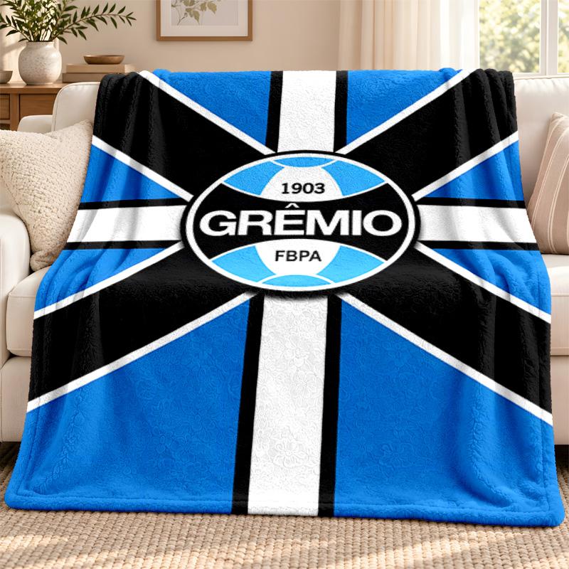 Gremio Foot-Ball Porto Alegrense Blanket Flannel Blanket Soft Cozy Plush Throw for Sofa Bed Lightweight Home Decoration Outdoor Camping