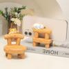 Wooden Chair Mobile Phone Stand Cat Cell Phone Bracket Chair Phone Holder  For Phones/Tablet