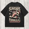 F1 100% Cotton T-shirt Mens Tees Top, Formula 1 Fan Tee