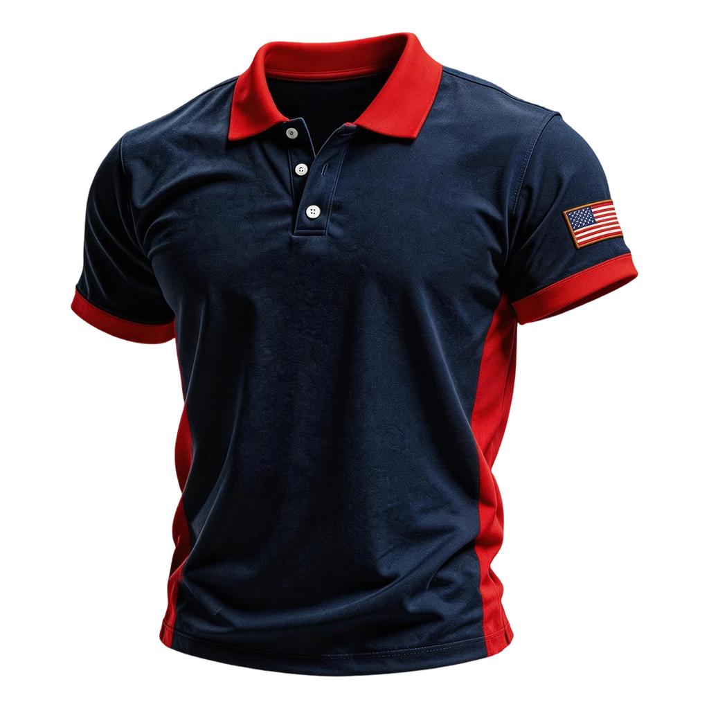 Men's Summer Print Short Sleeve Lapel Shirt Men's Casual Fashion Shirt