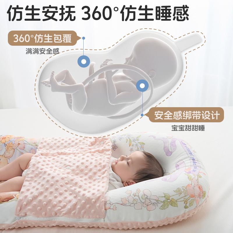Bed-in-a-bed for infants and newborns to prevent pressure on the baby0One3Anti-Startle Sleeping Aid Anti-Choking Milk Spitting Sleep Pad Sleep Nest