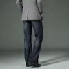 Men's Flared Jeans Men's High Waist Stretch Loose Flared Denim Dark Blue Jeans