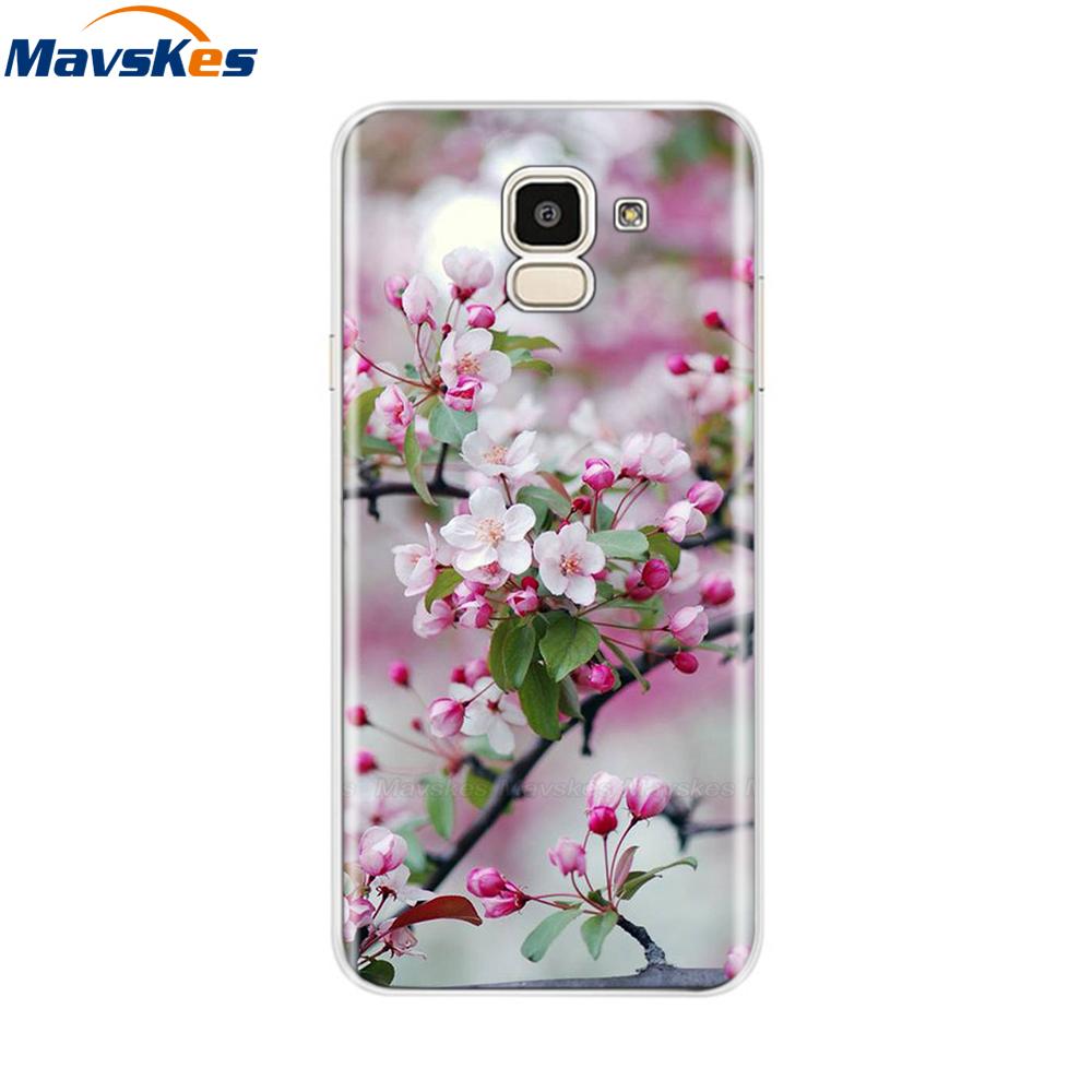 For Samsung Galaxy J6 2018 Case Soft TPU Silicone Back Cover sFor Coque Fundas Samsung J6 2018 J6 Plus 2018 Soft Phone Cases