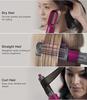 Styler 5 in 1 Hair Dryer Hot Air Brush Styler Ion Hair Straightener Volumizer Hair Curler Hot Comb Brush(Black US) with
