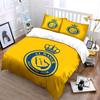 Crown and Al Nassr logo. Bedding sets Duvet cover sets Duvet covers Pillowcases(1 * Duvet Cover 2 * Pillowcases, without duvet insert)
