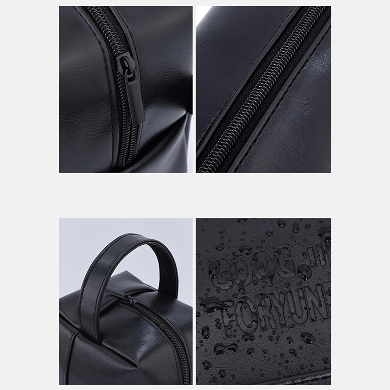Portable Men's Travel Washing Bag Zipper Pouch Multi-Functional Toiletry Storage Bag with Handle