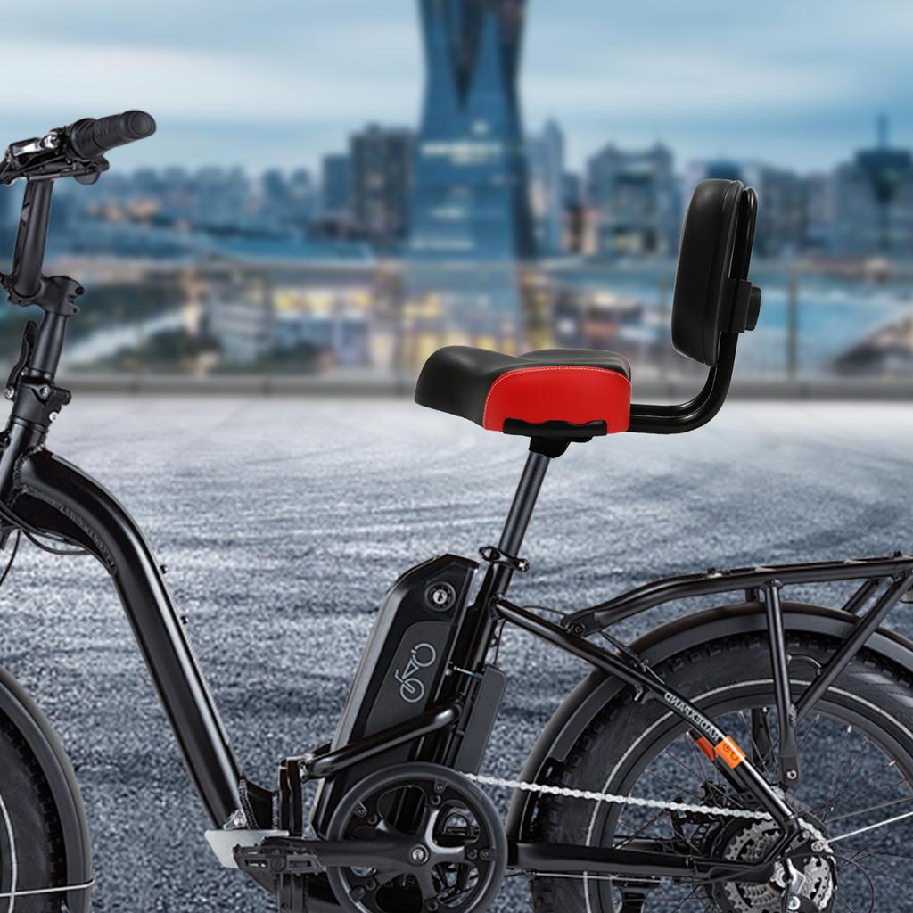 Dreiradsitz mit Rückenlehne, extra breiter & gepolsterter Fahrradsattel - Rutschfeste Basis, Universelle Passform für Erwachsenen-Dreiräder, Bequemer Fahrradsitz