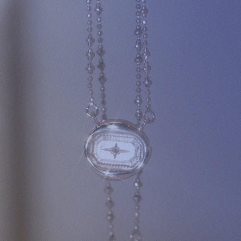 tomorrowobject trace in daily universe necklace. twinkle setting