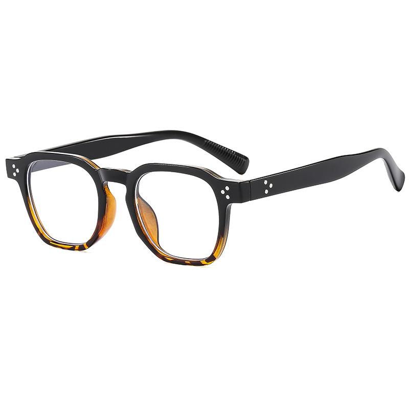 Retro Square Thick Frame Tortoiseshell Men's Glasses Frame Myopia Glasses Frame Anti-blue