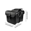 2 Pieces Motorcycles Saddlebags Motorbike Luggage Bag Portable Firm Attachment Tool Pouch for