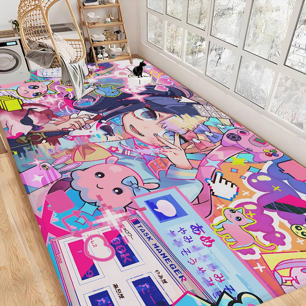 NEEDY GIRL OVERDOSE Floor Mat Kids Room Bedroom Decoration Balcony Anti-Slip Doormat Living Room Welcome Rug