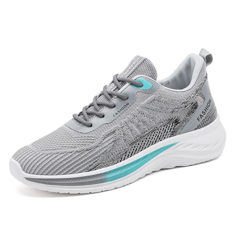 

МОДНЕ ВЗУТТЯ Чоловічі дихаючі спортивні кросівки Спортивне взуття для бігу Відкритий жіночий теніс Тренажер для тренажерного залу 44 сірий колір