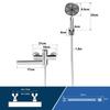 Ensemble de douche - NETTLIFE - Robinet baignoire avec douchette 3 fonctions - Nickel - Métal