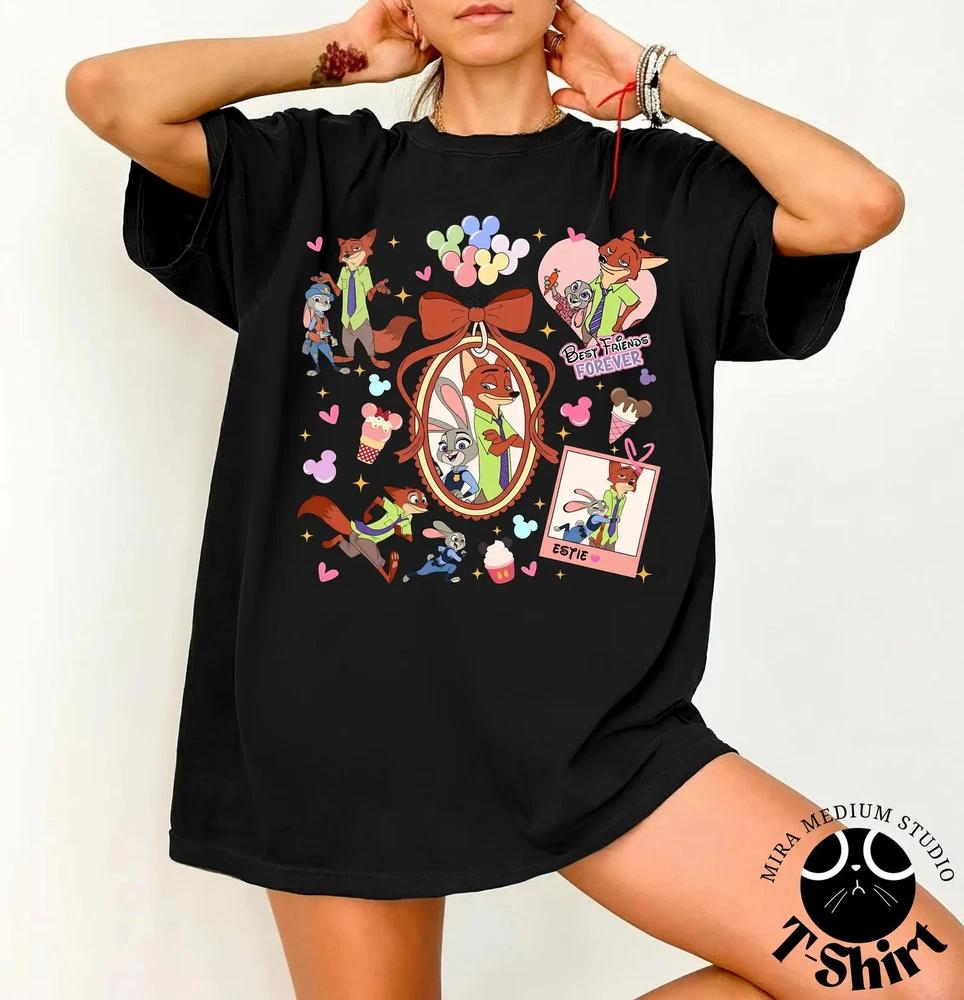 Judy Hopps And Nick Wilde Tshirt Zootopia 2 S