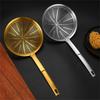 Stainless Steel Skimmer Spoon with Heat Resistant Handle Strainer Ladle Large Colander for Straining and Blanching