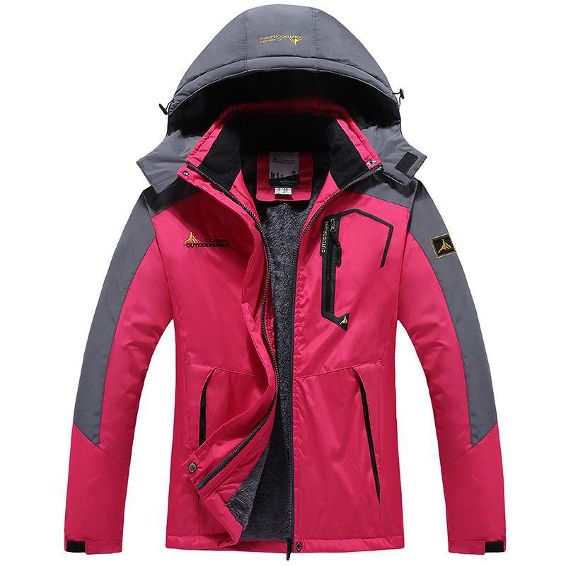 Unisex Plus Size Outdoor Velvet Jackets for Mountaineering