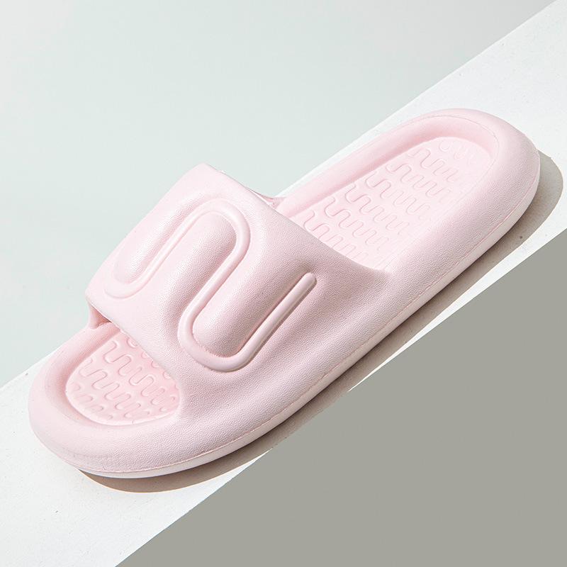 Damen- und Herren-Sommer-Rutschfeste Indoor-Badezimmer-Slipper - Kackhaufen-Emoji-Design.