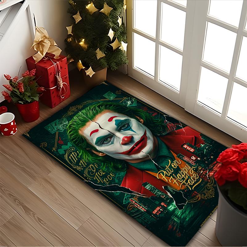 [JOKER Printed Carpet] Non-slip Office Rug, Cozy Area Carprt for Living Room Use, Soft Home Sofa Chair Mat