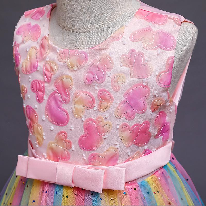 Rochie fetiță drăguță colorată cu imprimeu rochie de vară occidentală rochie prințesă pentru copii