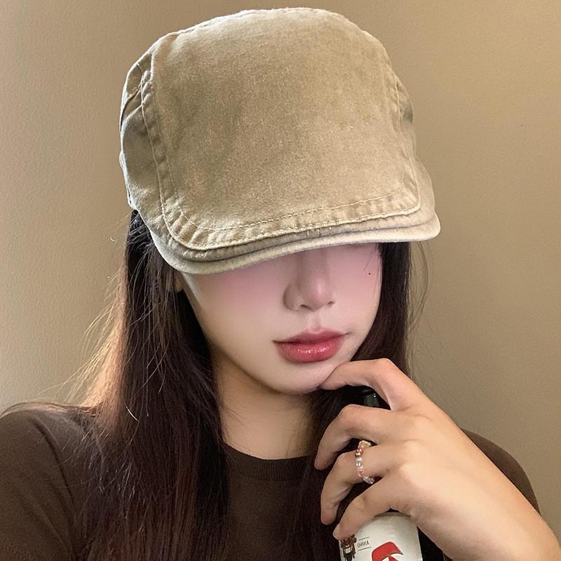 Fashionable Plain Vintage Beret Cap For Men And Women With Elegant Embroidery Spring For