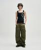 NOT4NERD Flap Pocket Curved Cotton Pants - Khaki