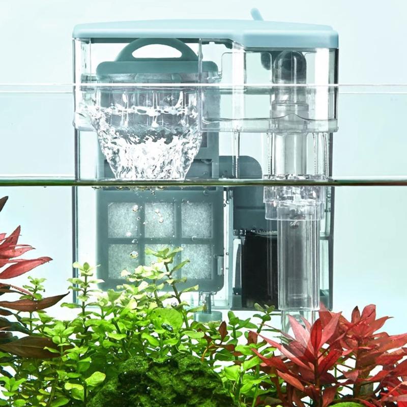 Hang On AirPump Fishtanks Filter Aquariums Waterfall Water Filtration Filter