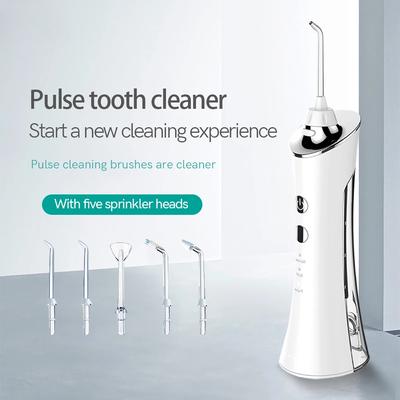 Portable Electric Oral Irrigator Waterproof USB Rechargeable Dental Water Flosser Water Jet Teeth Cleaner 5 Nozzles