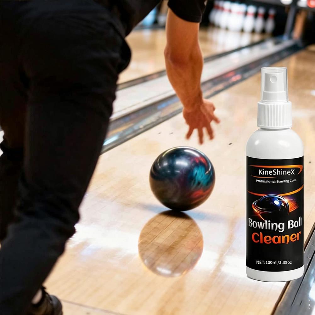 Professional Bowling Ball Deep Cleaning Spray 100ml Stain Grease Removal Abrasion Repair Bowling Ball Cleaner Surface Protection