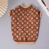 New Luxurious Pet Sweater Winter Fashion Trendy Brand Dog Clothes for Schnauzers and Small Dogs
