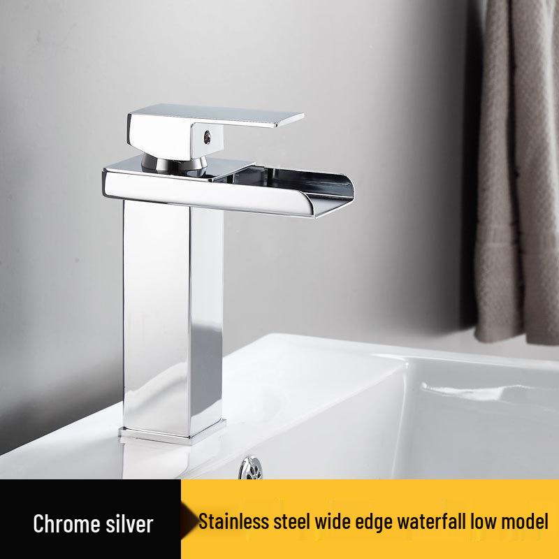 Hot & Cold Dual Use Waterfall Bathroom Sink Faucet