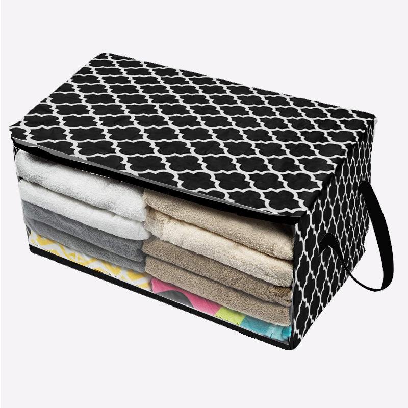 Durable Cotton Quilt & Clothes Organizer Bag for Storage & Moving