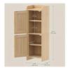 Tall Bathroom Storage Cabinet Slim for Powder Rooms