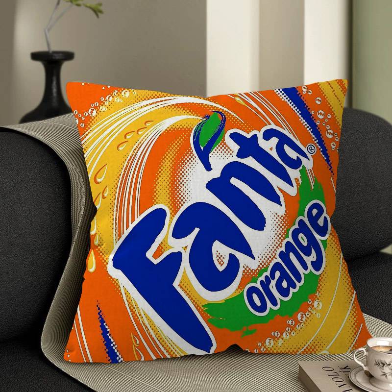 

classic brand FFanta logo Cushion Cover Pillowcase Upholstery Sofa Throw Pillow Home Decor Pillowcas 30x30 cm