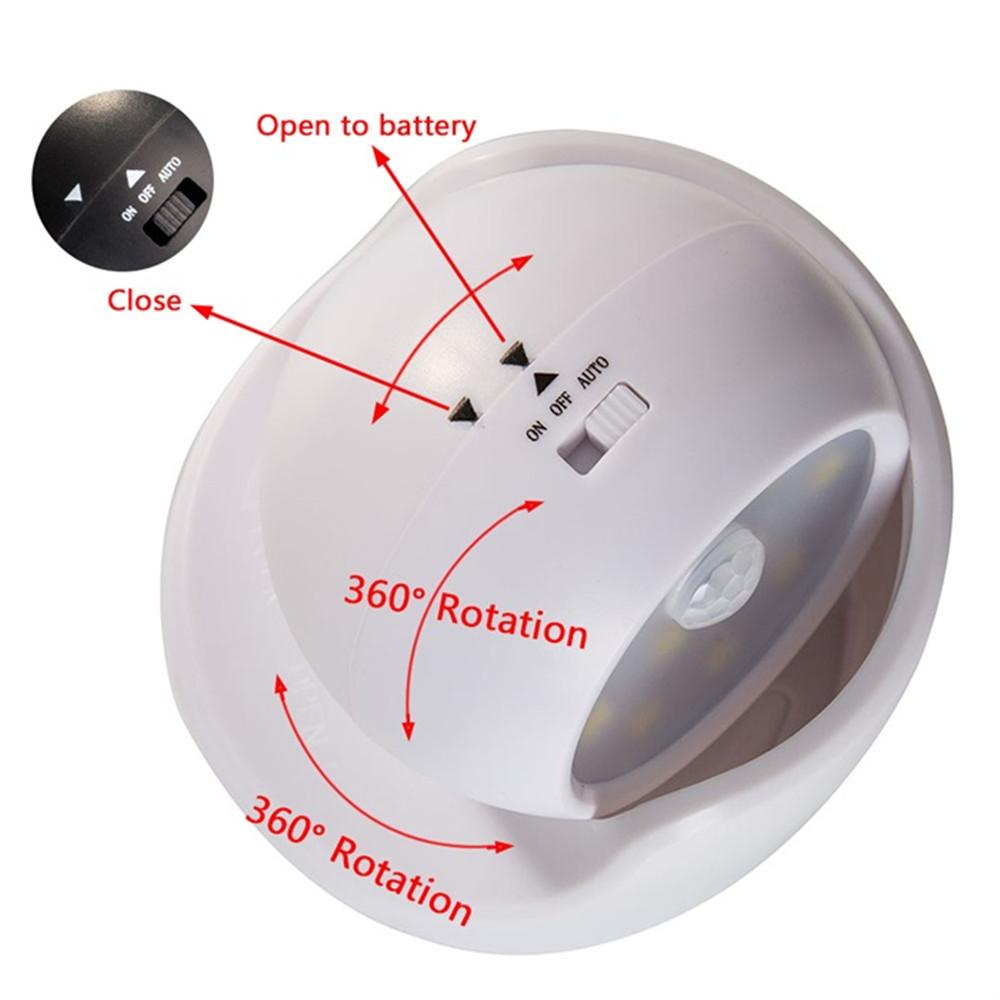Induction Wall Night Light Multi-purpose Wall Night Light Energy-saving LED Wall Lamp 360-degree Rotation Porch Emergency Lamp