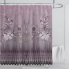 Boho Luxury Floral modern Shower Curtain flower printing Waterproof Polyester Bathroom Curtain with Hooks Bathtub Screen