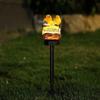 Welcome Bird Solar Garden Light Outdoor Waterproof Resin LED Stake Lamp for Yard Lawn Pathway Doorway Landscape Decoration