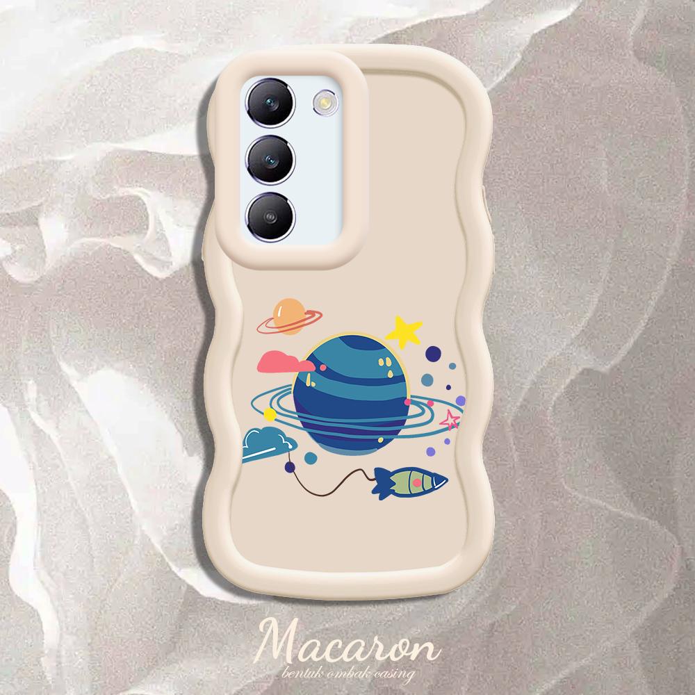 

Окрашенный узор Big Wave Edge Мягкий силиконовый материал Macaron чехол для телефона противоударный защитный резиновый чехол для OnePlus Vivo Motorola Moto Motorola Edge 40 Neo