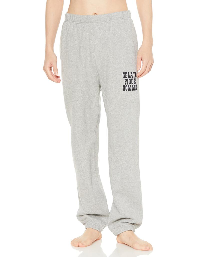 Gelato Pique HOMME Recycled Fleece Long Size PHCP224951 Pants, Men's, Gray, L,