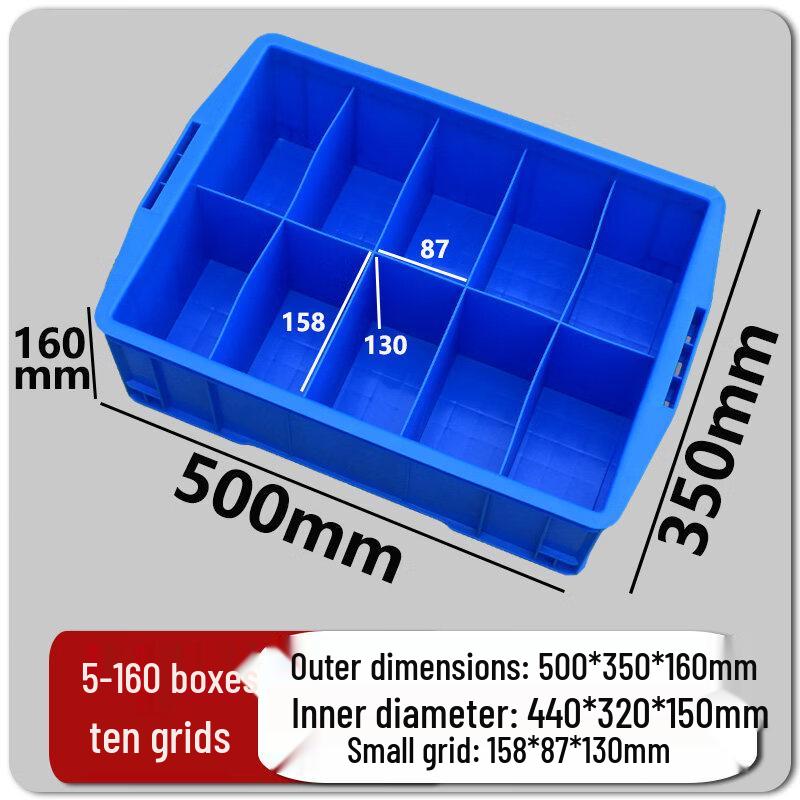 Multi-Grid Plastic Parts Storage Organizer Box