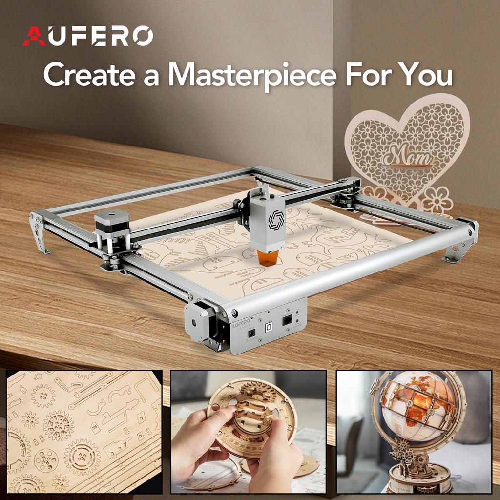 Aufero Laser 2 Laser Engraver with LU210A 10W Laser Power 390mmx390mm Engraving Area 32bit