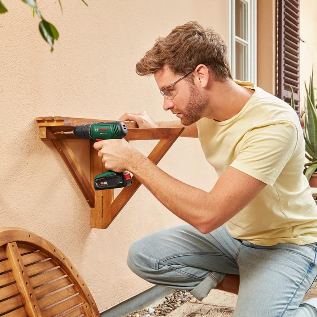 Bosch DIY 18V Cordless Driver Drill 1 Charger 1 PH2 Driver Carrying ED118 (1.5Ah, (AL1810CV), Bit, Case)