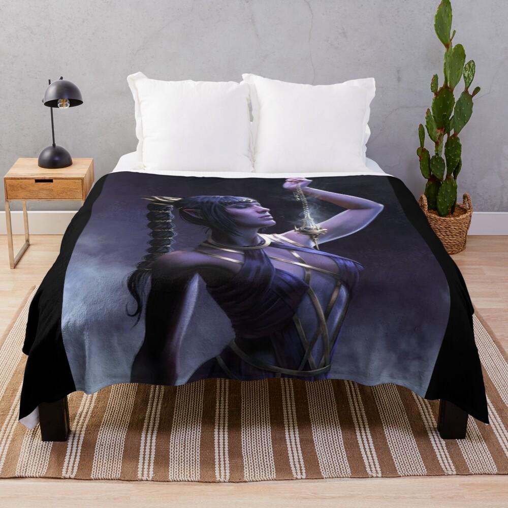 Shadowheart Baldurs Gate 3 Throw Blanket