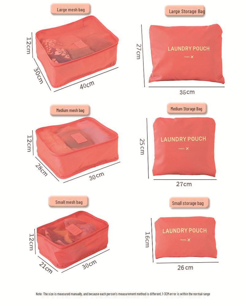 Six-piece Set of Cross-border Quilt Clothes Dustproof Storage Bags for Travel, Keeping Clothing Organized and Protected While Moving.