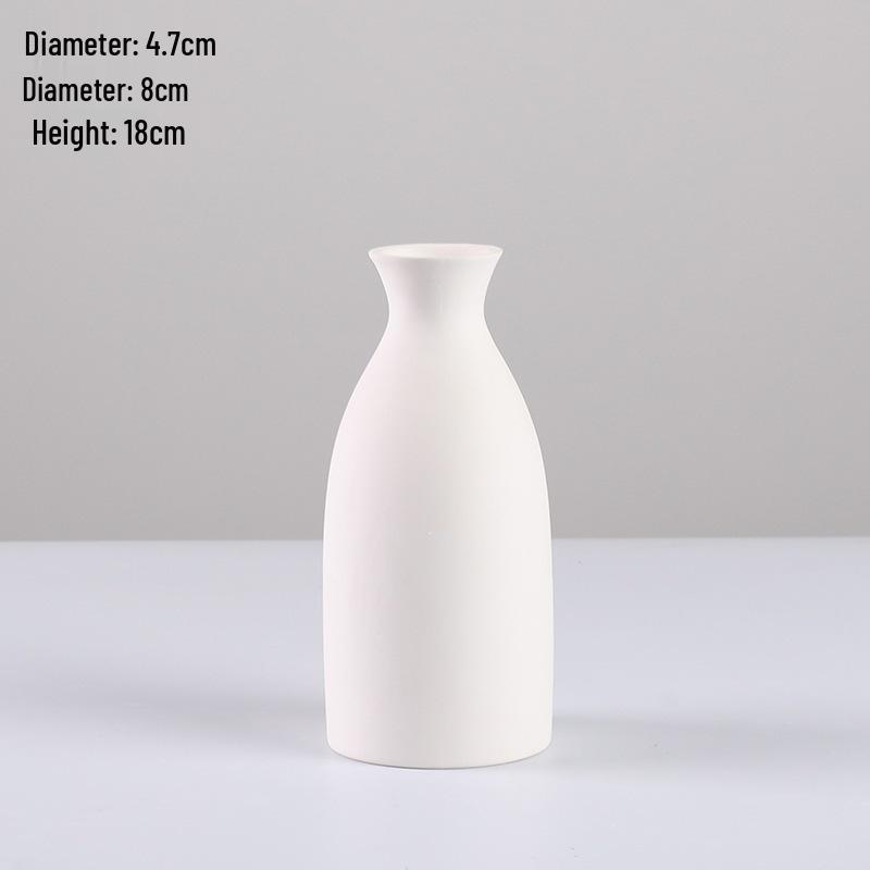 Handmade Ceramic Vase for Water Marbling and DIY Painting Activities