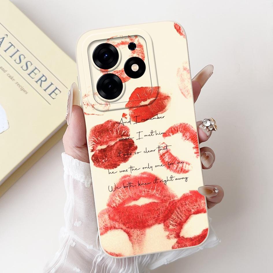 For Tecno Spark 10 Pro Case Cartoon Flower Liquid Silicone Shockproof Cover For Tecno Spark10 Pro Spark 10Pro 4G KI7 Phone Cases