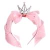 Serre-tête Couronne de Princesse à Nœud en Strass pour Enfants et Pinces à Cheveux - Accessoires pour Cheveux de Style Coréen pour Filles et Femmes