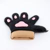 Cartoon Cosplay Costume Gloves Furry Puppy Claw Mittens Kawaii Plush Cat Paw Gloves  Club