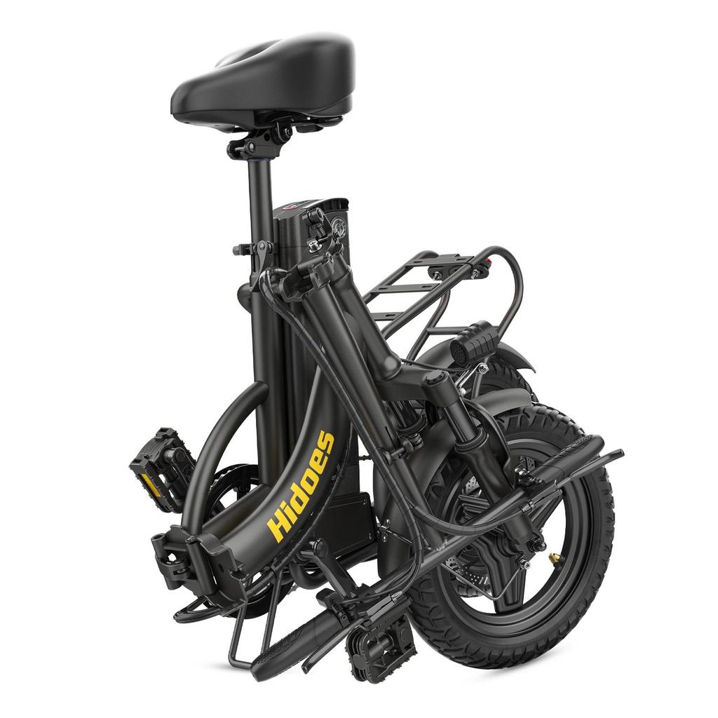 Hidoes HD- C5 Skladací elektrický bicykel do mesta 250W Motor 36V10.4Ah Batéria Maximálna rýchlosť 25KM/H 14-palcové terénne pneumatiky Nosnosť 120kg Unisex Elektrický bicykel
