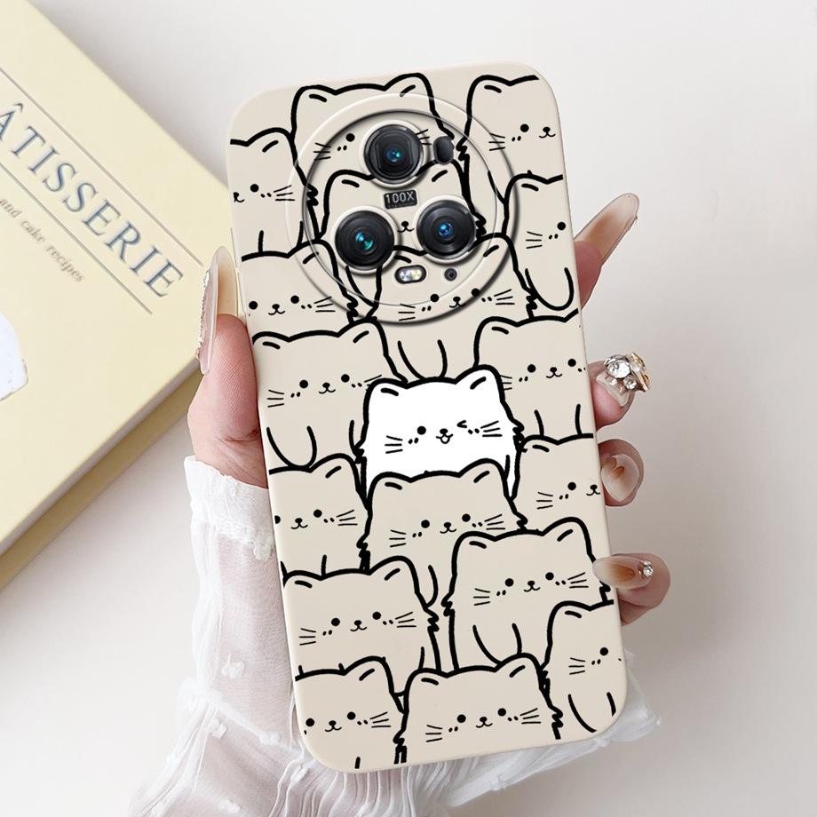 For Honor Magic5 Lite 5 Pro Magic4 Magic6 Lite Case Soft Silicone Back Cover Panda Marble Dragon Cat Astronaut Cartoon Bumper